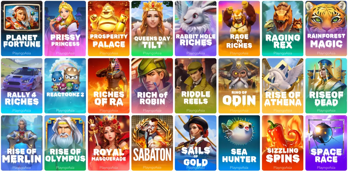 Valor Bet casino game library